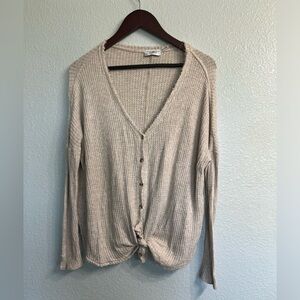Urban outfitters thermal medium oatmeal colored